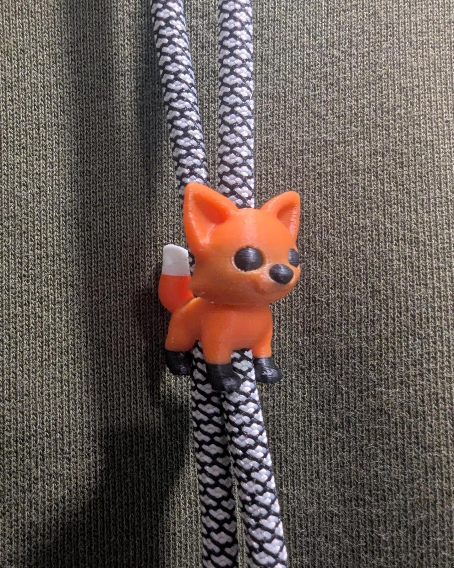 Fox Hoodie Charm | 3D Printed Hoodie Drawstring Accessory | HoodyModz