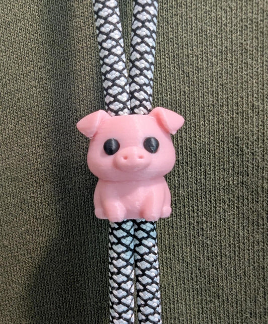 Pig Hoodie Charm | 3D Printed Hoodie Drawstring Accessory | HoodyModz