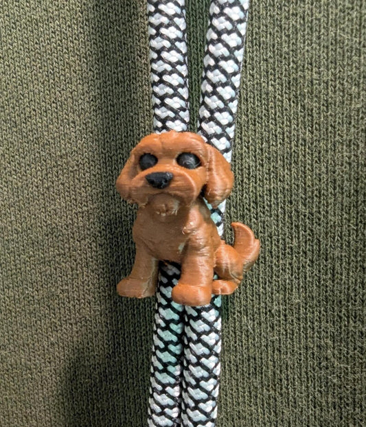 Doodle Dog Hoodie Charm | 3D Printed Hoodie Drawstring Accessory | HoodyModz