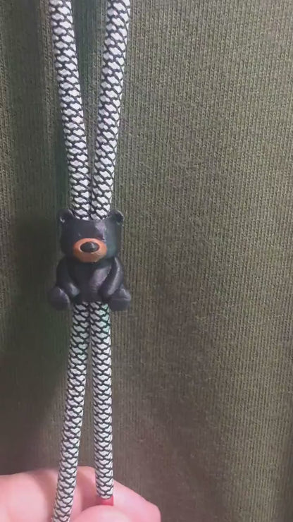Bear Hoodie Charm | 3D Printed Hoodie Drawstring Accessory | HoodyModz