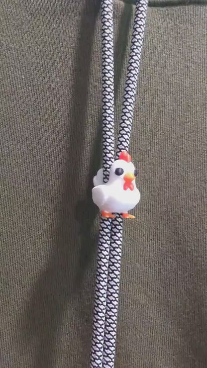 3D Printed Barnyard Hoodie Charm 3-Pack | Chicken, Pig & Cow Hoodie String Accessories | HoodyModz