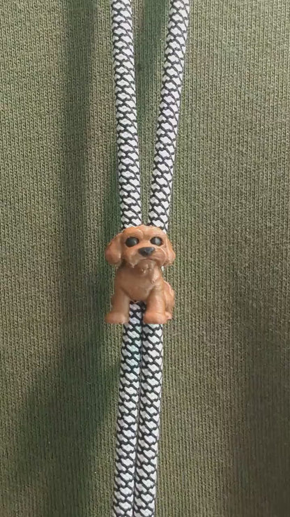 Doodle Dog Hoodie Charm | 3D Printed Hoodie Drawstring Accessory | HoodyModz