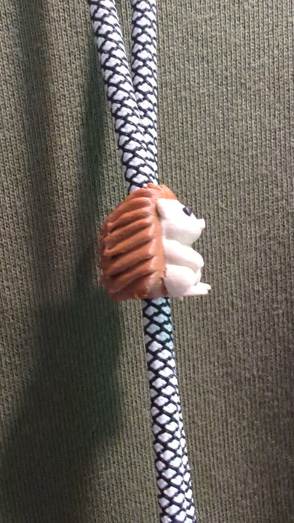 Hedgehog Hoodie Charm | 3D Printed Hoodie Drawstring Accessory | HoodyModz