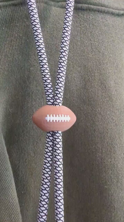 Football Hoodie Charm | 3D Printed Hoodie Drawstring Accessory | HoodyModz